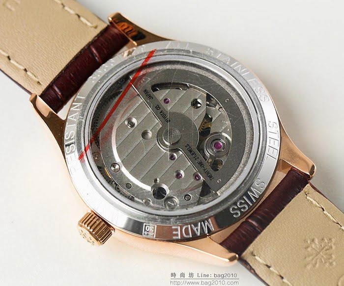 百達翡麗PATEK PHILPPE LS精品 新款 進口全自動機械機芯 316精鋼表殼 小牛皮錶帶 高端情侶對表  wssb3625
